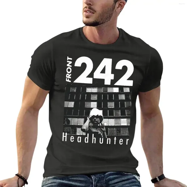 T-shirt da uomo Front 242 Headhunter Band T-shirt oversize personalizzata Abbigliamento uomo Manica corta Streetwear T-shirt di grandi dimensioni Tee