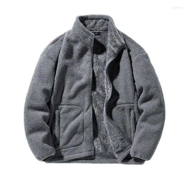 Мужские куртки флисовая плюшевая куртка осень зима густая теплая бархатная ветряная ветря мужская импульс размером 5xl 4xl одежда 2023