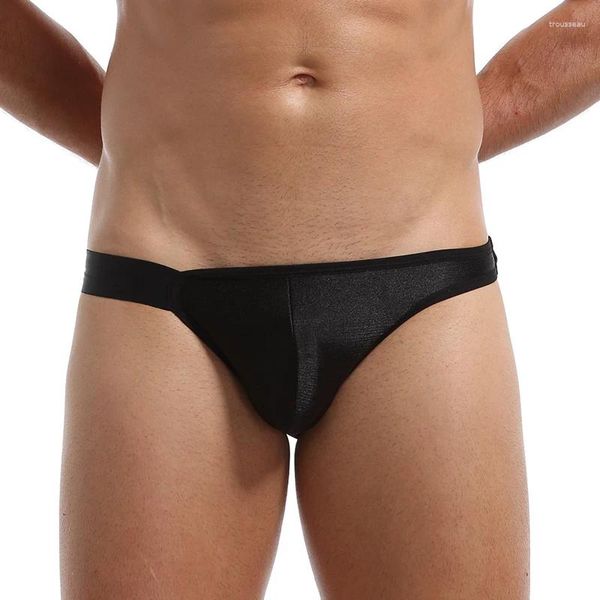 Cuecas masculinas Jockstrap Sexy Men Briefs para Mens Nylon Bikini Respirável Bulge Bolsa