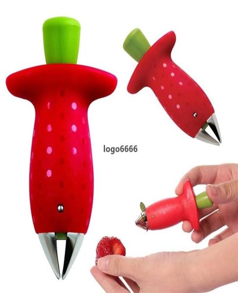 Strumenti di sublimazione Sbucciatrici per fragole Metallo plastica Estrattore di foglie di frutta Gambi di pomodoro Coltello per fragole Estrattore di gambo Gadget da cucina 3711856