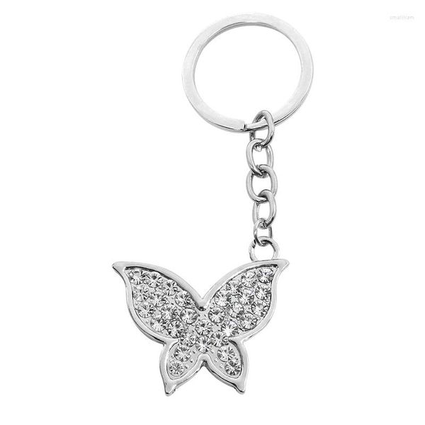 Chaveiros moda moda shornstone butterfly chaveiro metal corlour animal inseto -chave anel de corrente para suporte para suporte de carros presentes llaveros