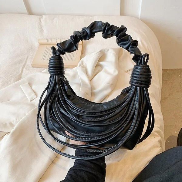 Sacos de noite Mulheres Ombro Alta Qualidade Tendência Moda Personalidade Design Trança Noodle Wire Youth Bolsa