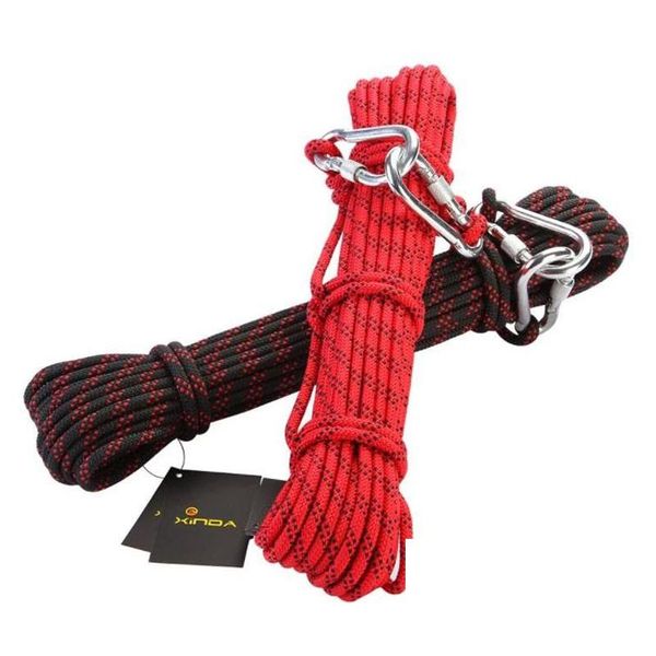 Corde da arrampicata Xinda 8Mm Escursionismo all'aperto Alpinismo Attrezzatura di salvataggio Corda di sicurezza Forniture di sopravvivenza selvaggia Salvavita Goccia di montagna Ot1El