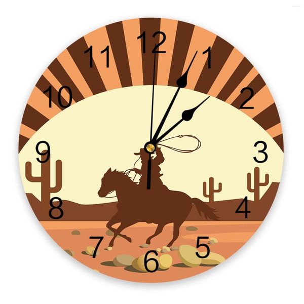 Настенные часы западные ковбойские тактусные часы современный дизайн