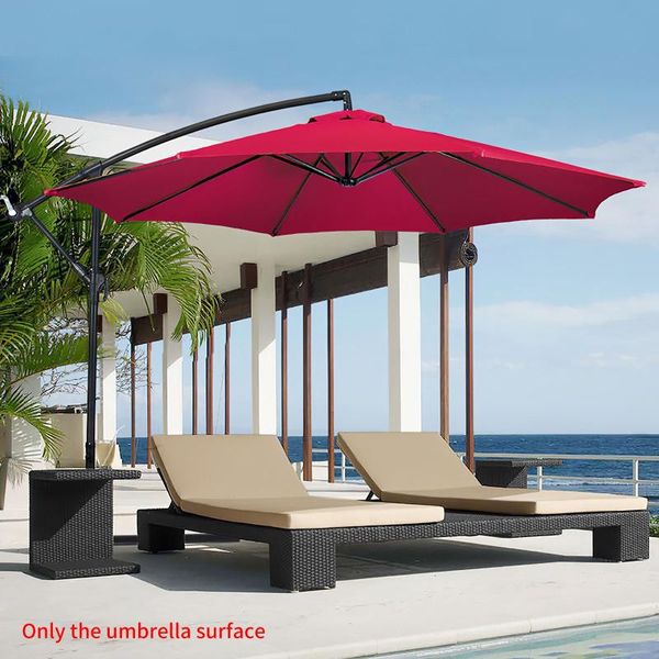 Sombra Patio Umbrella Canopy Poliéster Pano Sol Substituição de UV Capa resistente a UV Camping Camping Outdoor Tide Gazebo Gazebo Tent