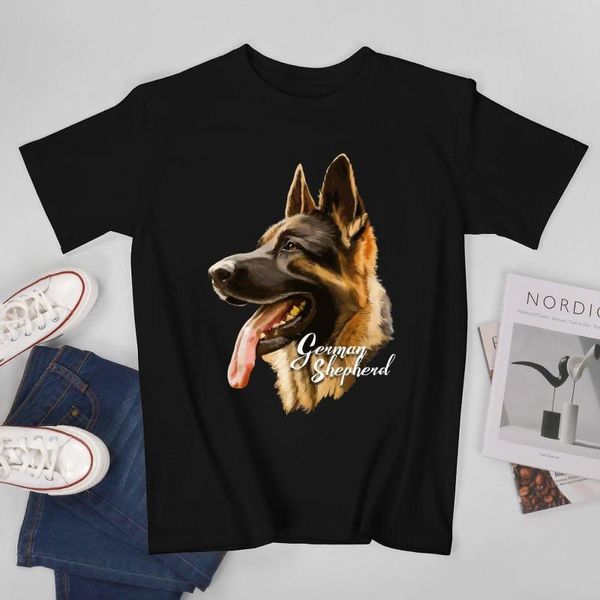 Camisetas masculinas mais design cães alemães cães homens camiseta tees de camisetas o-gola ganguar