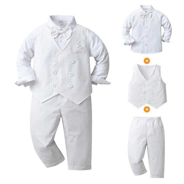 Kleidungssets Taufkleid für Kinder Drei Sätze Babykleidung Lässige Herbst-Langarm-Herbstkleidung für Jungen