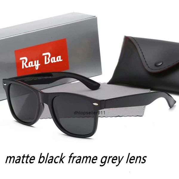 2024 de alta qualidade Ray Homens Mulheres Lente de vidro Óculos de sol Vintage Pilot Aviator Wayfarer Marca Sun Glasses Band UV400 Bans Ben com caixa e caso R2140