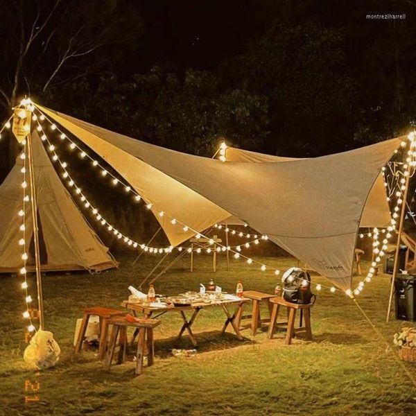 Strings Outdoor Lights mit Camping String LED kleine Farbe USB Batterie Modell Camp Atmosphere Layout Skylight Zelt