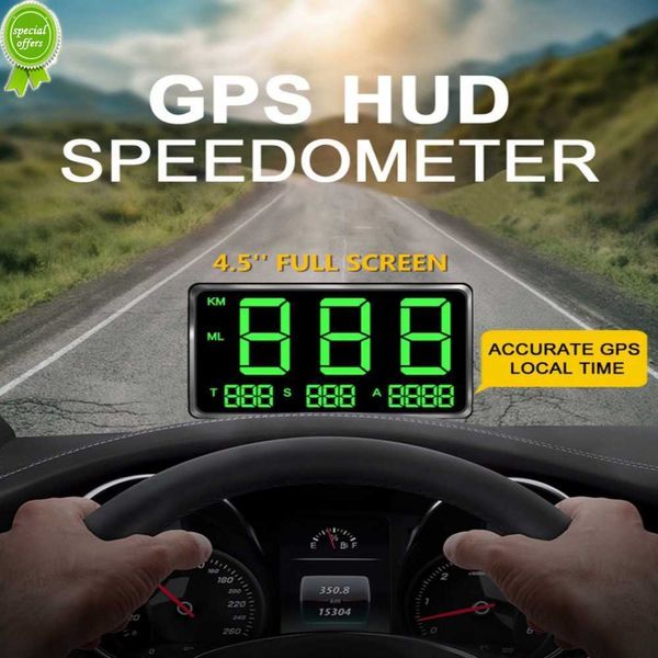 Original Universal GPS Tachometer 4,5 Zoll Geschwindigkeit Kilometerzähler HUD Display Digitaler Geschwindigkeitsalarm MPH Höhenanzeige Projektor C8