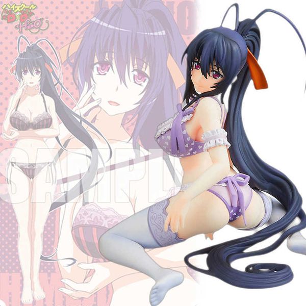 Anime Manga High School DXD Hero ajoelhando a postura Figuras Akeno Himejima Hot Girl 17 PVC Anime Ação Figura Toys Modelo de brinquedo Presente Z0427