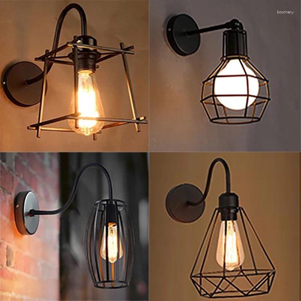 Lampada da parete in stile industriale in ferro americano retrò personalizzato creativo corridoio bar negozio di abbigliamento caffè