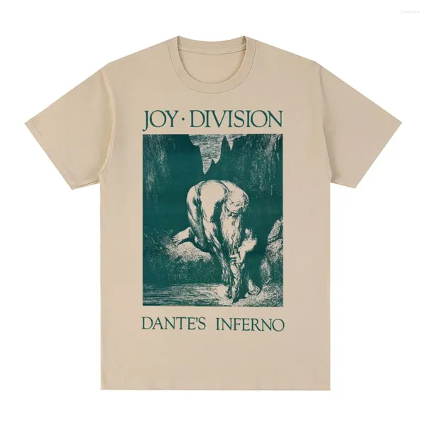 T-shirt da uomo JOY DIVISION T-shirt vintage Post Punk Unknown Pleasure British Band Music Camicia da uomo in cotone Tee Tshirt Top da donna