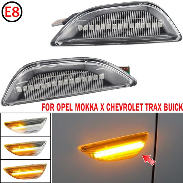 Intermitente secuencial LED señal de giro indicador lateral luz intermitente dinámica para Opel Mokka X Chevrolet Trax Buick Encore 2013-2020