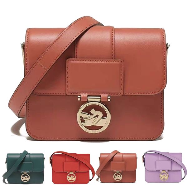 Lüks erkek Cleo longchammp tote omuz çantası BOXTROT crossbody tasarımcı kare postacı çantası Bayan çanta sling şehir debriyaj siyah çanta cüzdan gerçek Deri çantalar