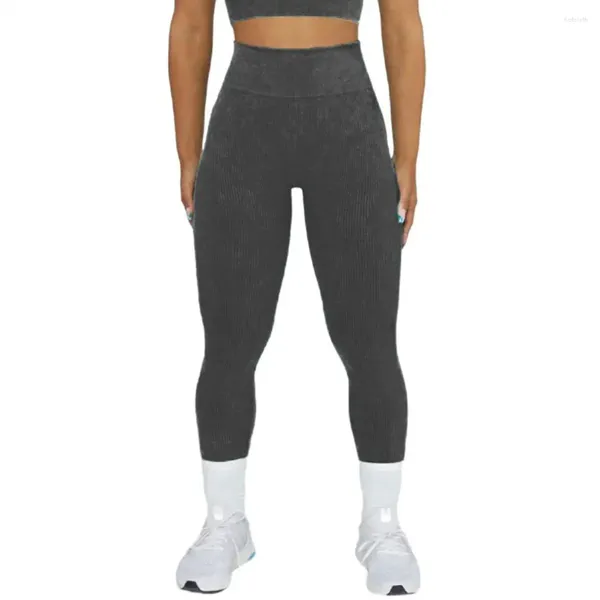 Pantalon actif contrôle du ventre taille haute Yoga bout à bout Compression maigre pour les femmes doux respirant élastique sport