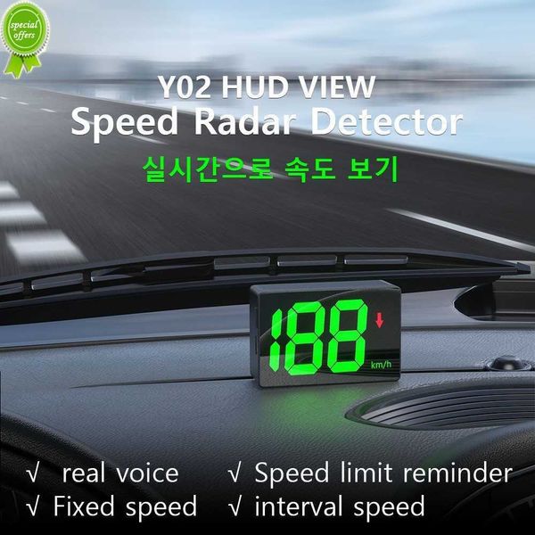 2022 HUD GPS Speedometer Speed ​​Radar Detector HUD -дисплей Digital Speed ​​Alarm Alarm MPH KMH Высотный проектор для всех автомобилей