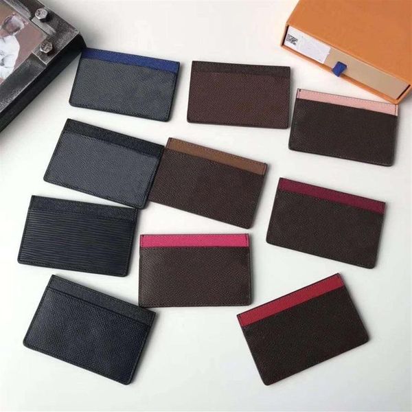 Designers titular de cartões massens unissex bolso de bolso de bolso de creditd saco de bolsa clássica de moeda mini carteiras2667