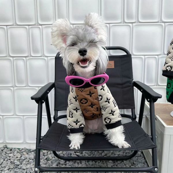 Одежда для собак Зимнее пальто для домашних животных Дизайнерская одежда для собак Милые свитера для щенков Роскошная одежда для собак Домашние животные Apperal Теплый свитер для наряда для больших собак