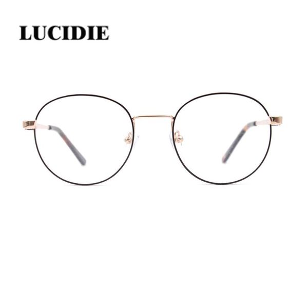 Montature per occhiali da sole Moda Ultimo Ragazzo Ragazza Metallo Vintage Occhiali classici Montatura con lenti trasparenti Occhiali da vista rotondi trasparenti