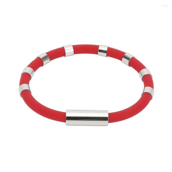 Bangle Koaem Acht Ringe stärken Silikon Wireless Anti-Statik-Armband Negativ-Ionen-Basketball-Balance-Energie-Sport