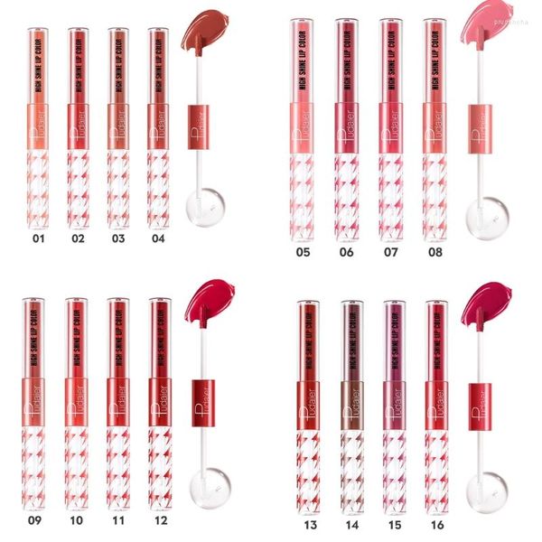 Lucidalabbra Q1QD Shine Liquid Lipstick Clear Plumper Lipgloss Set Long Lasting Wear Tazza antiaderente Non sbiadisce Impermeabile