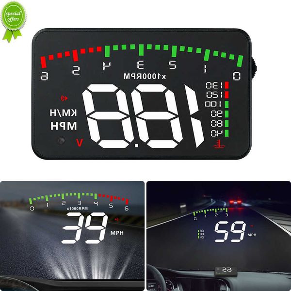 Auto HUD Display Carro Projector ALARME OBD2 CARTE ENVIAR VELOCIDADE SPEEDOMEMOMEDOMELD ACESSÓRIOS Eletrônicos Acessórios eletrônicos de 3,5 polegadas de cabeça para cima