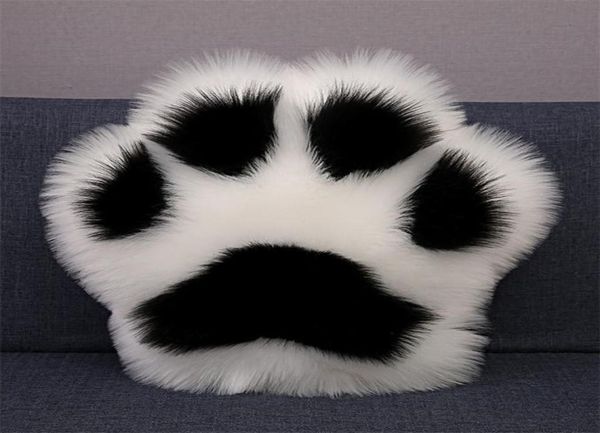 Creativo Panda a forma di zampa Cuscino per sedile Cuscino per auto a casa Divano letto Cuscino con imbottitura Simpatico cuscino per zampa di gatto Camera da letto Tatami Decor 26029439