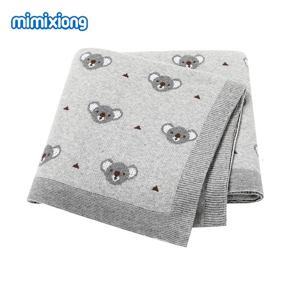 Decken Swaddling Babydecken born 100% Cotton Knitting Infant Jungen Mädchen Swaddle Wrap Kinderwagen Zubehör 100*80cm Kleinkind Kinder Throw Quilts 230427