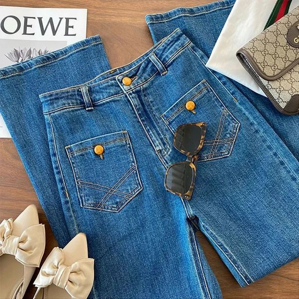 Jeans da donna ILARES Pant Jean Abiti vintage Y2k Abbigliamento femminile Pantaloni moda coreana Donna Vita alta Streetwear Flare 231127