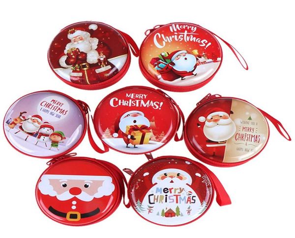 Scatola di caramelle di Natale Orecchini di monete Cuffie Confezione regalo Mini scatola di latta Barattolo sigillato Piccole lattine per bambini Imballaggio Casuale4337898