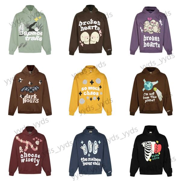 Felpe con cappuccio da uomo Felpe Frog Drift Streetwear BROKEN PLANET Stampa schiumosa Felpa oversize allentata Velluto Pullover casual Top Felpe con cappuccio per uomo T231127