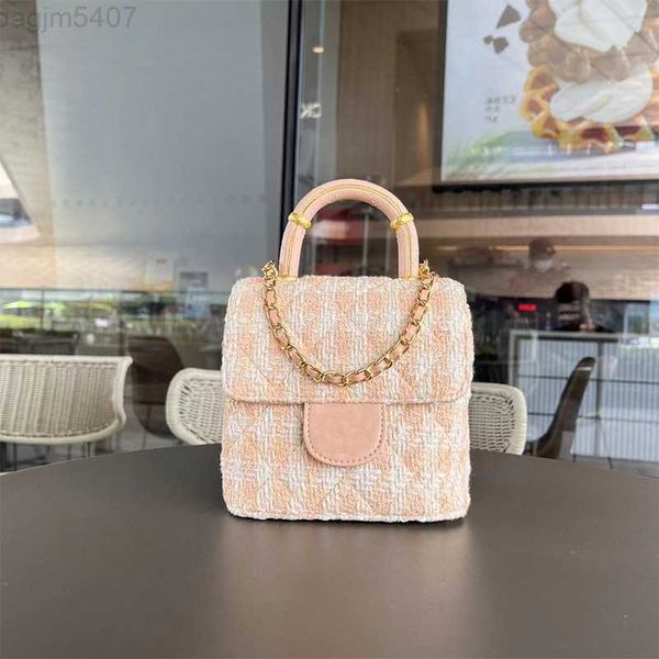 2024 Top Designer Tas Luxe Mode Handtas Nieuwe Handvat Serie Box Tas Kleine Geurige Wind Wollen Make-up Macaron Mode Eén Schouder Handtas