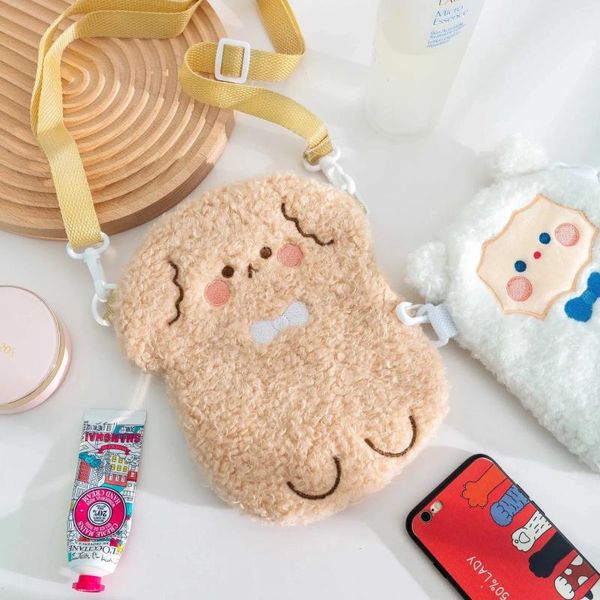 Abendtaschen Herbst Winter Niedliche Cartoon-Tasche Mode Umhängetasche Plüsch Kinderaufbewahrung Kawaii Seitentaschen Wenig