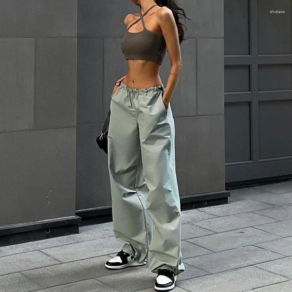 Männer Hosen Frauen Einfache Lose Fitting 2023 Europäischen Und Amerikanischen Street Fashion Trend Kordelzug Taille Casual Arbeitskleidung