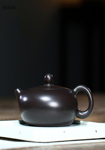 Novo clássico bule de chá roxo argila filtro xishi bule beleza chaleira minério cru artesanal conjunto chá presentes personalizados autêntico 180ml199a7783315
