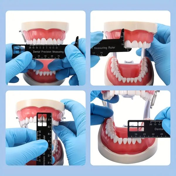 Régua multimedição de precisão dentária, ferramenta médica, escala, instrumentos endodônticos, odontologia