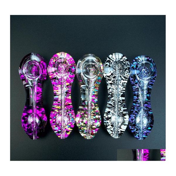 Pfeifen 5 Glyzerin Glas Hand 140G Beautif Wasser Bong Tabak Zubehör Dab Rig Art Ölbrenner Löffel Geschenk Drop Lieferung nach Hause Dhdwh