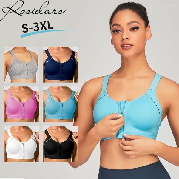 Tanques femininos rosielars sólido yoga camisa roupa interior acolchoado colheita topos sob o uso ginásio superior esporte sutiã respirável fitness correndo colete