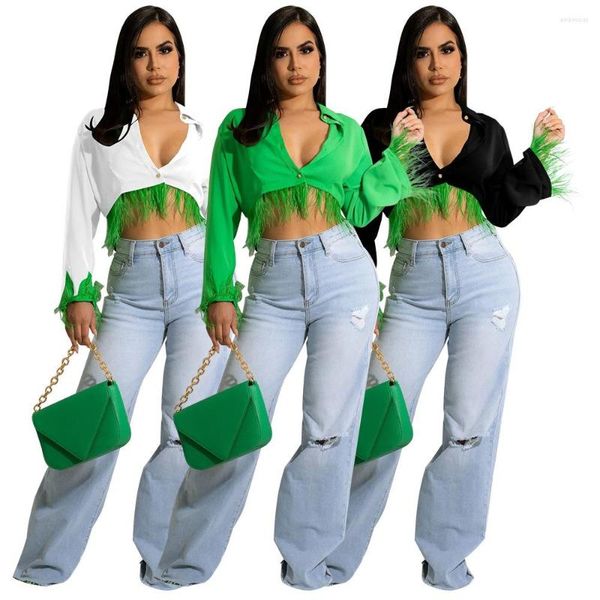 Damen Jacken Crop Tops T-Shirts Bluse Sexy Damen Designer Kleidung Sommer Einteiler Nettes T-Shirt Streetwear Cropped Top Coats