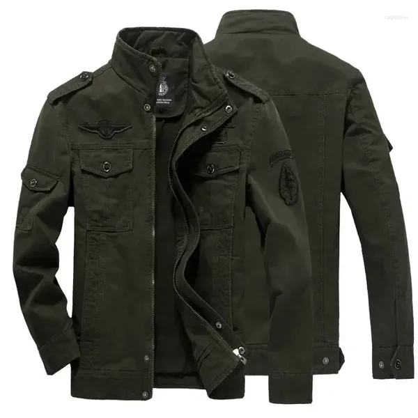 Jaquetas masculinas inverno outono bombardeiro jaqueta casual masculino exército militar tático casacos de beisebol fino outwear blusão ferramentas