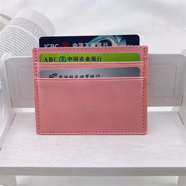 Titulares de cartões Credit Wallet Designers Men e mulheres couro 2022 Passport ID ID Business Mini Casicão Pocket para Ladies Purse Case 221m