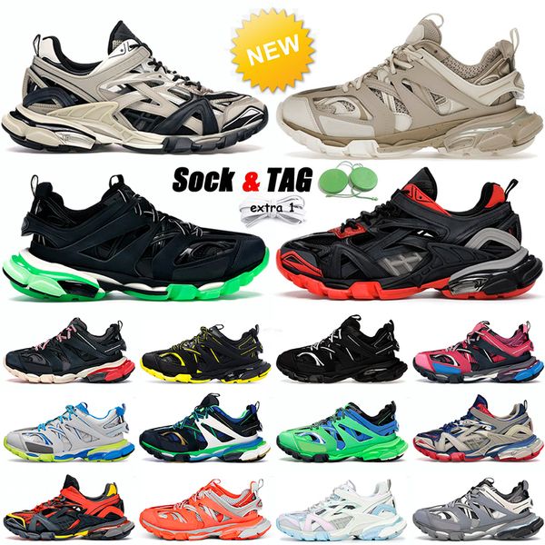 Balenciaga Track 3 OG Runner Shoe Fashion bakeciagas  18ss tracks 3 3.0Designer Track 3.0 Herren Damen Top-Qualität 1:1-Trainer Luxus-Plattform-Loafer Triple Black White【code ：L】