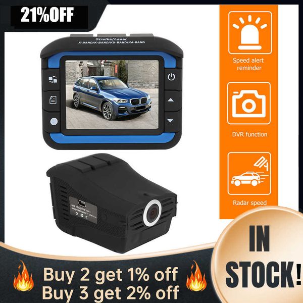 Другая электроника Vodool 720p HD Dash Cam 2IN1 Анти -лазерный радар -детектор 140 -градусный автомобиль DVR Рекордер 20 '' Российский голосовой рекордер J230427