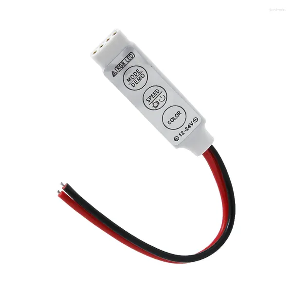 Controladores RGB Controlador Dimmer Switch 19 Modos Dinâmicos 20 Cor DC 12V 24V 3 Chaves para 3528 5630 5730 LED Strip Lâmpadas Luz