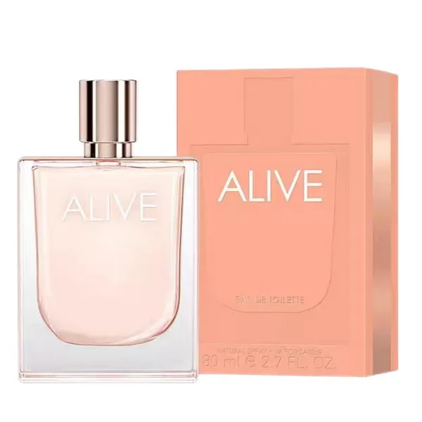 Brand Alive Perfume 80ml Fragrância feminina Noble Wood Eau de Parfum Smidosos duradouros EDP Lady Girl Spray Colônia 2.7fl.oz navio rápido 321a