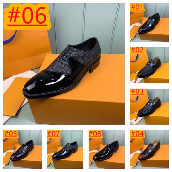 Top Quality Festa de Casamento Formal Vestido Sapatos Genuíno Couro Homens Preto Azul Marrom Diamante Designer Mocassins Sapatos Sola Brogues Deslizamento em Sapatos de Vestido de Luxo Tamanho 38-45