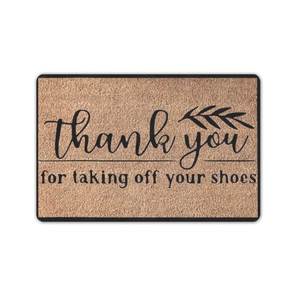 Carpets Thank You For Take Off Your Shoes Fußmatte – Gummi-Fußmatte 23,6 