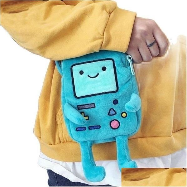 Mochilas de pelúcia Ins Finn Jake Figura Crossbody Bag G Rap Plush Coin Phone Advanture Robert Bmo Brinquedos para crianças 220519 Drop Delivery Dhuyw