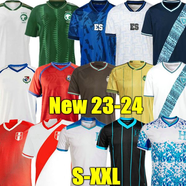 2024 Arábia Saudita 2023 El Salvador camisas de futebol Jamaica Seleção Nacional Panamá Honduras 23 24 Alex Roldan Brayan Gil Hurtado Peru HOME AWAY camisas de futebol Guatemala